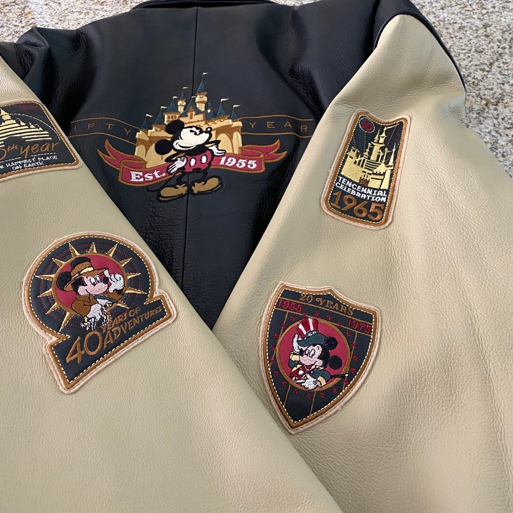Disney 50th Anniversary Leather Bomber Jacket